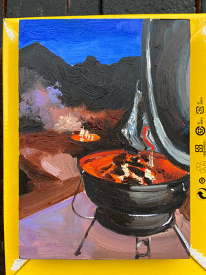 Red Cliffs: charcoal and fire