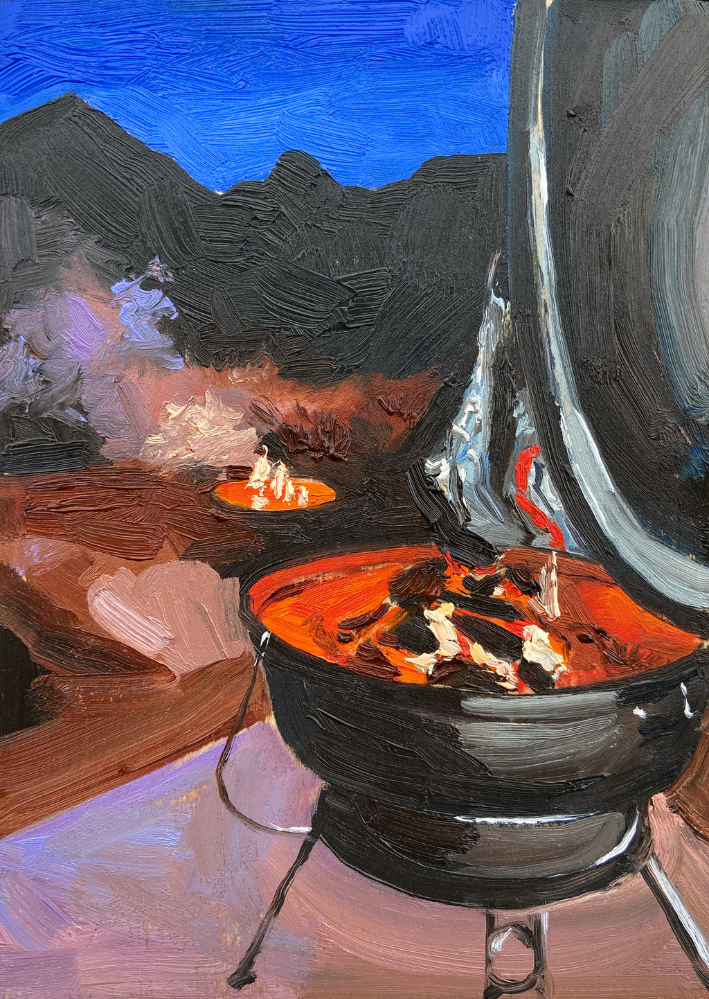 Red Cliffs: charcoal and fire