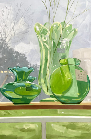Green Vases
